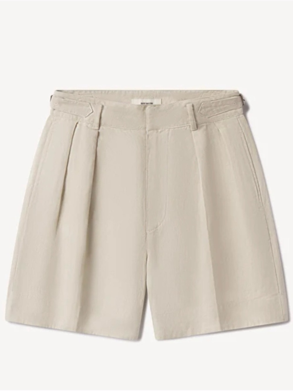 Buck Mason Riviera Linen Pleated Shorts